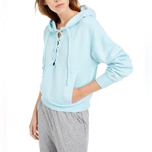 Free People Movement Lace Up Sweatshirt